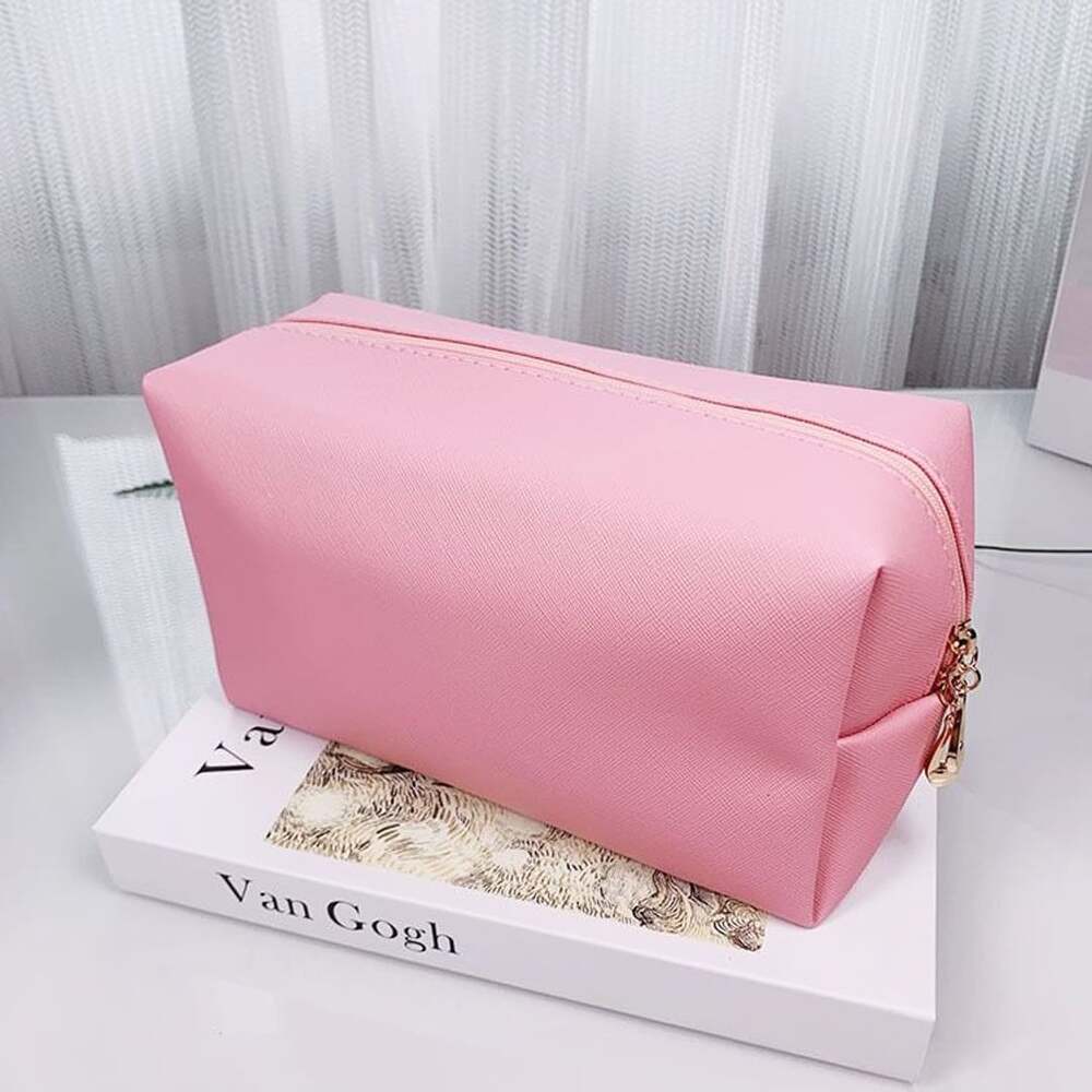Unique Bargains PU Leather Waterproof Makeup Bag Cosmetic Case ...,